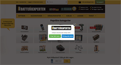 Desktop Screenshot of batteriexperten.com